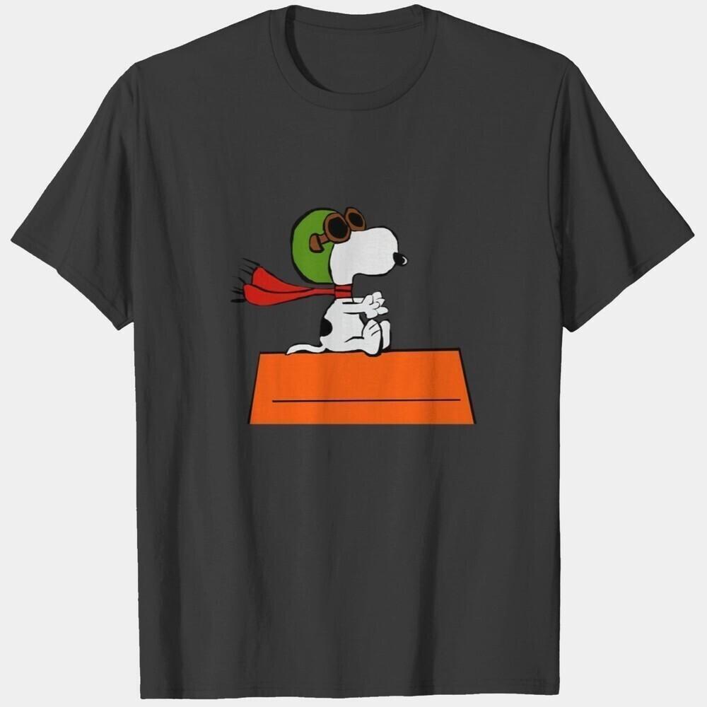 Snoopy Flying Ace Peanuts Aviation Cartoon T-Shirt